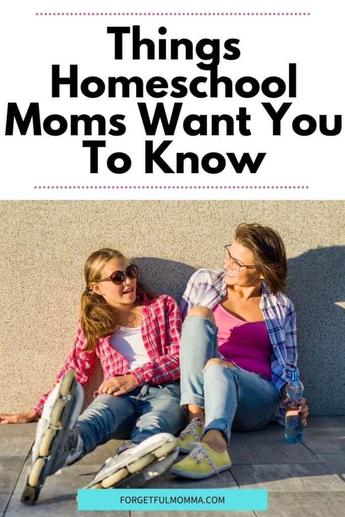Things Homeschool Moms Want You To Know