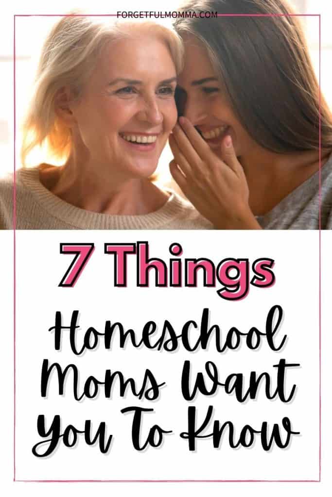 Things Homeschool Moms Want You To Know