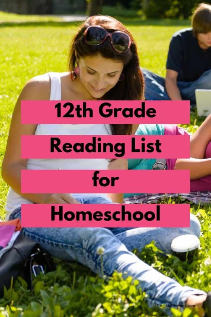 12th Grade Reading List for Homeschool