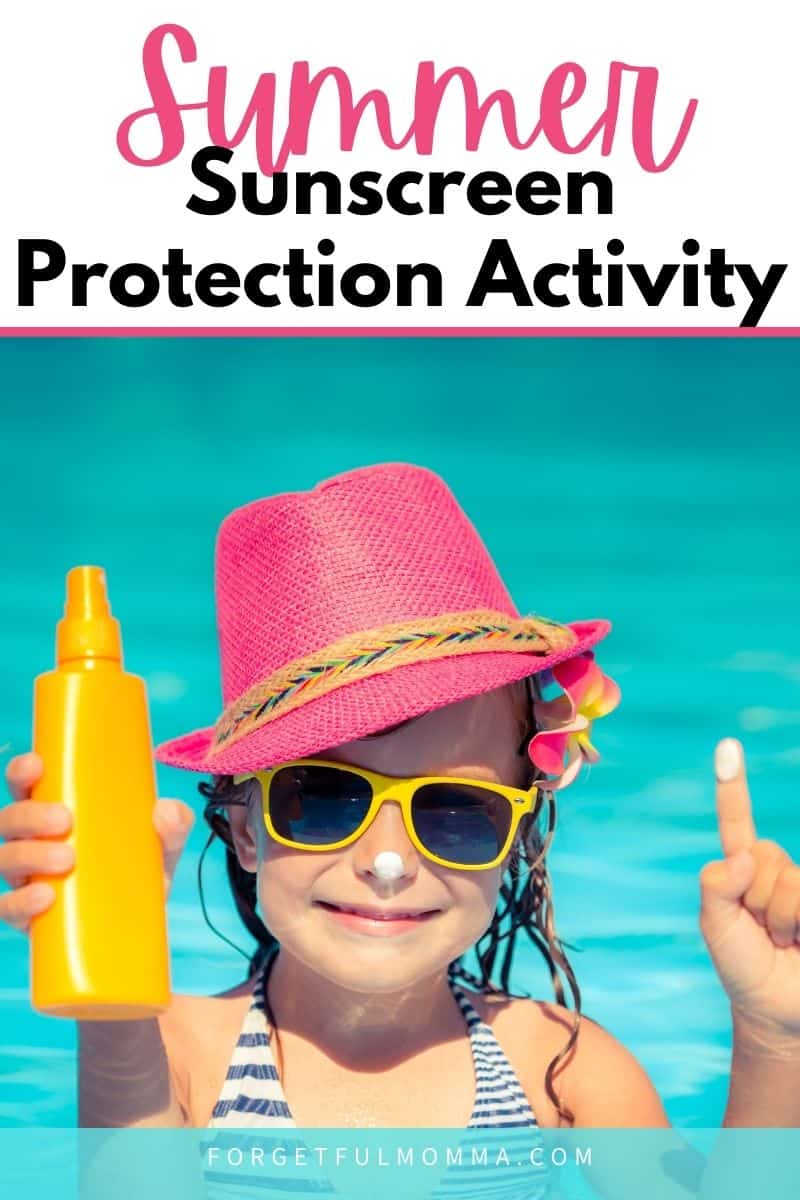 Summer Sunscreen Protection Activity Momma