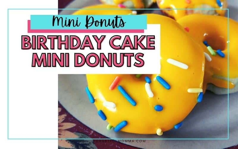 Birthday Cake Mini Donut Recipe