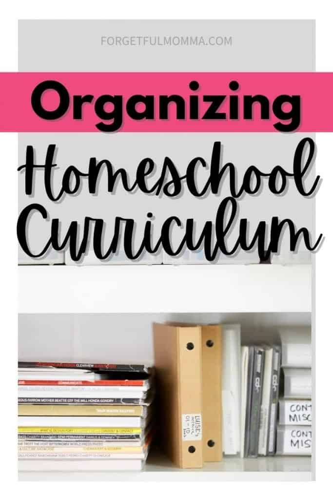 Organizing Homeschool Curriculum