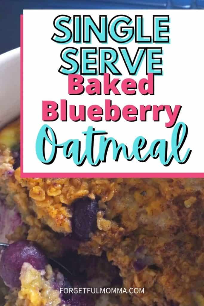 Single Serve Baked Blueberry Oatmeal