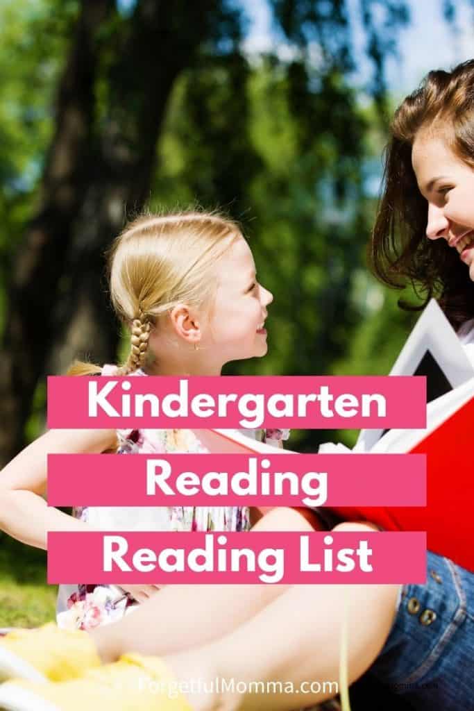 Kindergarten Reading List for Homeschool