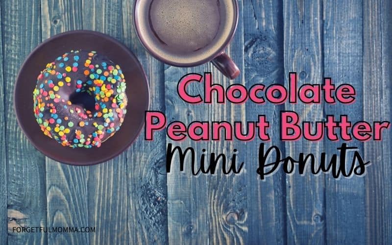 Chocolate Peanut Butter Mini Donuts