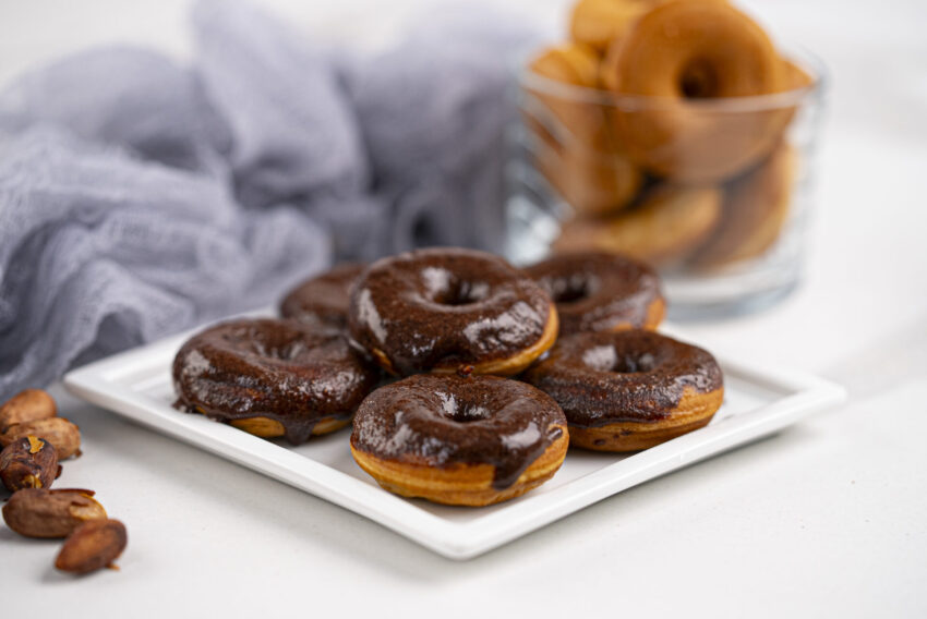 Chocolate Peanut Butter Mini Donuts