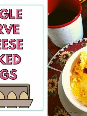 Single Serve Cheese Baked Eggs