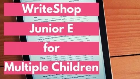 WriteShop Junior E for Multiple Children