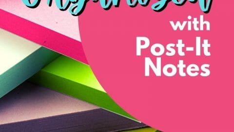 Getting Organized with Post-It Notes