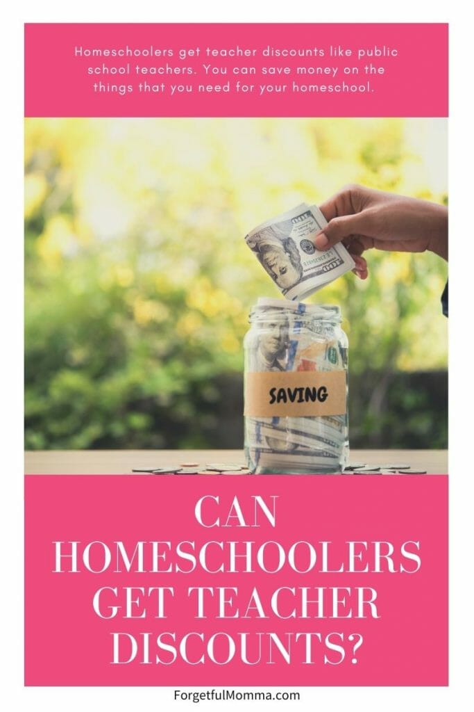 Can Homeschoolers get Teacher Discounts? - adding cash into a savings jar