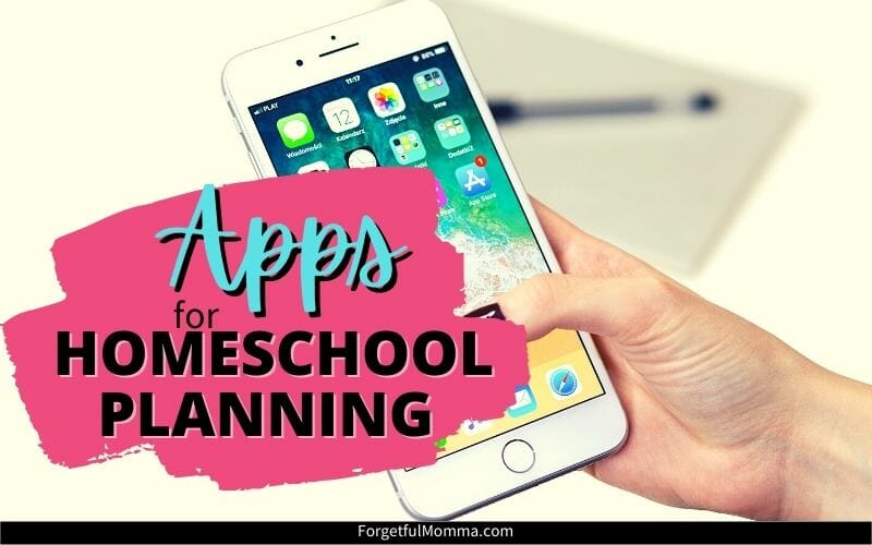 Apps for Homeschool Planning - Using phone to plan homeschool