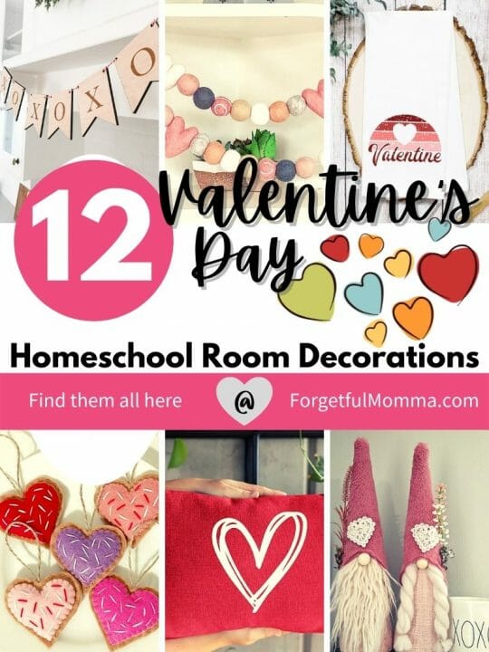 Valentine's Day Decor for Your Homeschool Room