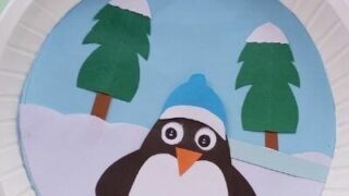 Image for Moving Eyes Penguin Paper Plate Craft