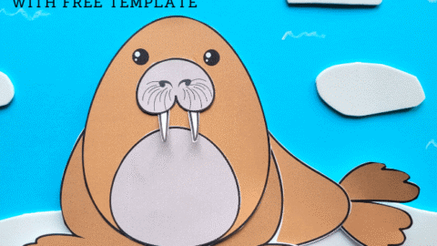 Image for Walrus Craft for Kids {Free Template}