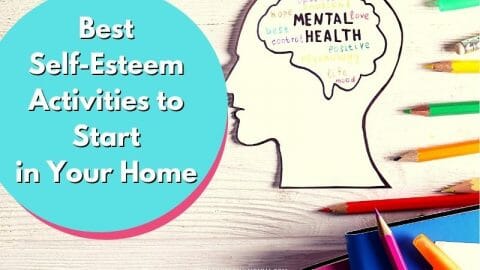 colored pencils around paper cut out of head