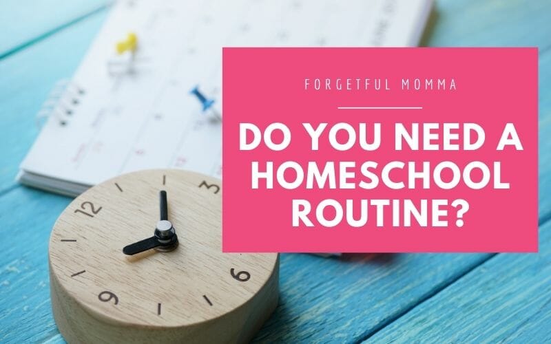 Do You Need a Homeschool Routine social media image with text overlay