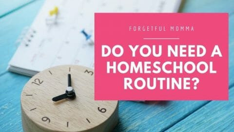 Do You Need a Homeschool Routine social media image with text overlay