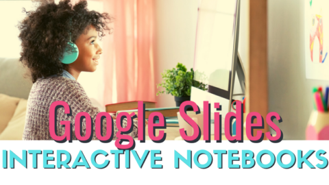 girl using computer with text overlay