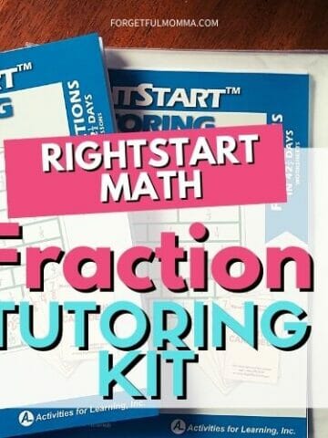RightStart Math - Math Tutoring Fractions Kit still in box