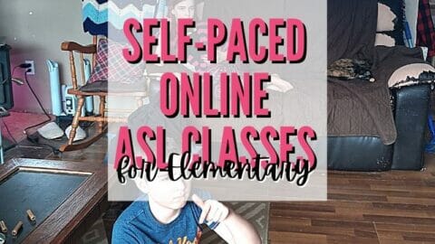 kids practicing sign language with text overlay