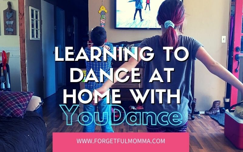 kids dancing in front of tv with text overlay