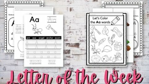 letter of the week page samples