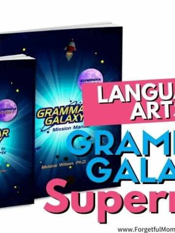 Grammar Galaxy Supernova book covers with text overlay