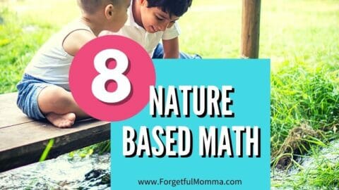 two children looking at something outside with text overlay