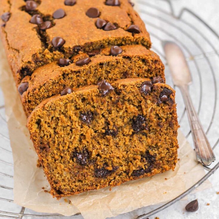Image for Gluten-free Pumpkin Chocolate Chip Bread (dairy free)