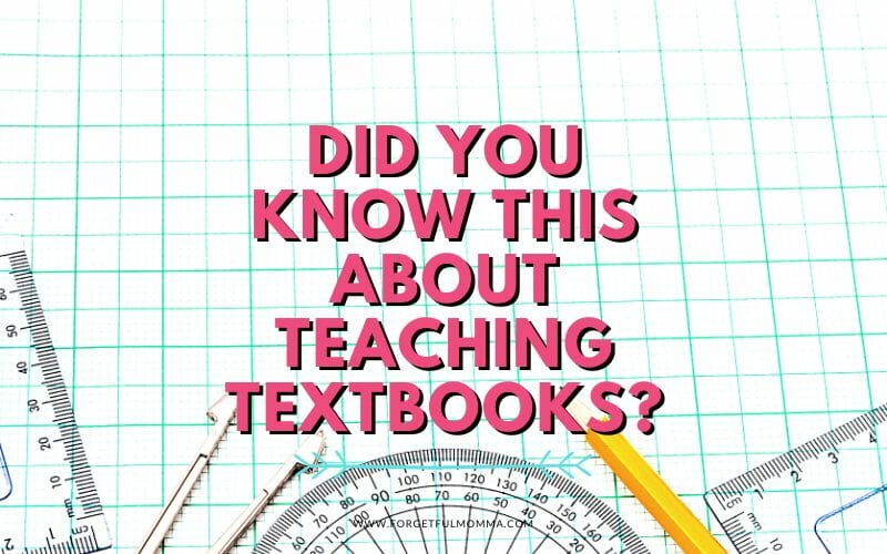 graph paper with Did You Know This About Teaching Textbooks? text overlay