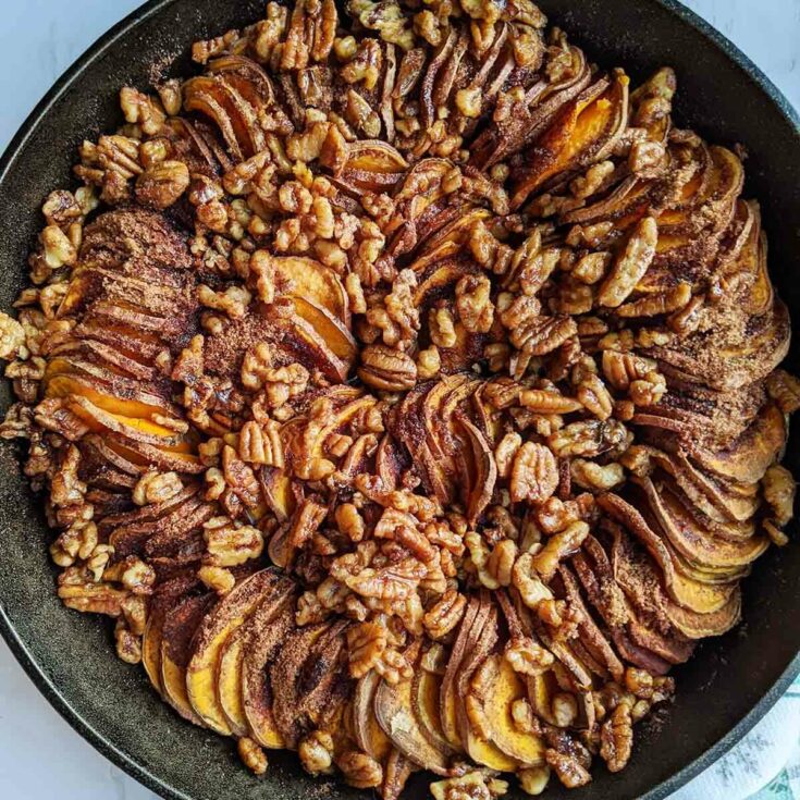 Image for Cast Iron Skillet Sweet Potato Casserole with Walnuts & Pecans