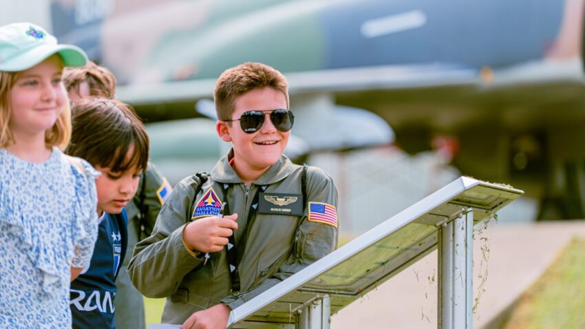 In the action at U.S. Space Camp, photo credit US Space & Rocket Center